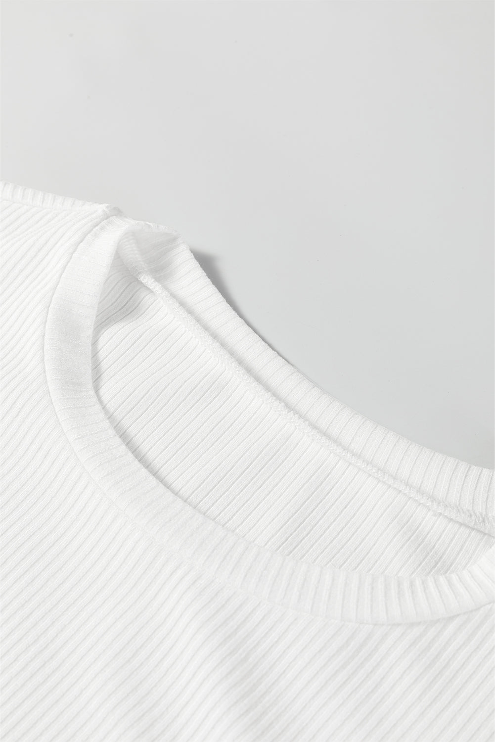 Ribbed Long Sleeve Crew Neck Bodysuit - eAura