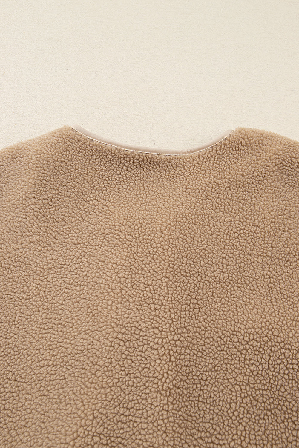 Casual Leopard Print Accent Plush Jacket with Pockets - eAura