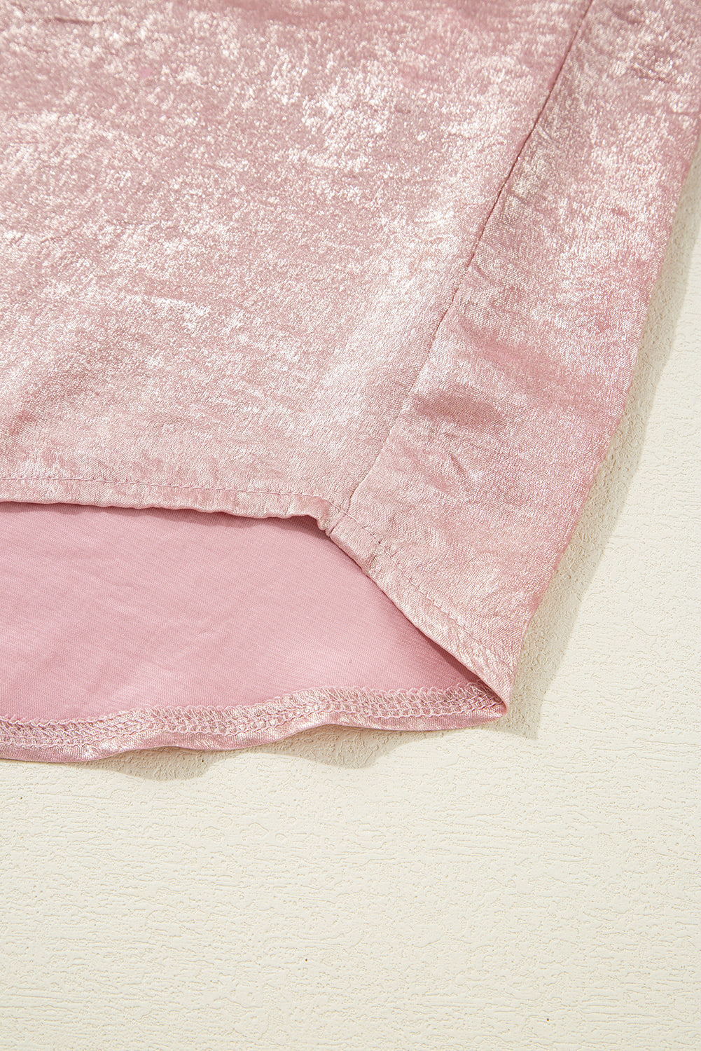 Delicacy Metallic Buttoned Loose Fit Short Sleeve Shirt eAura