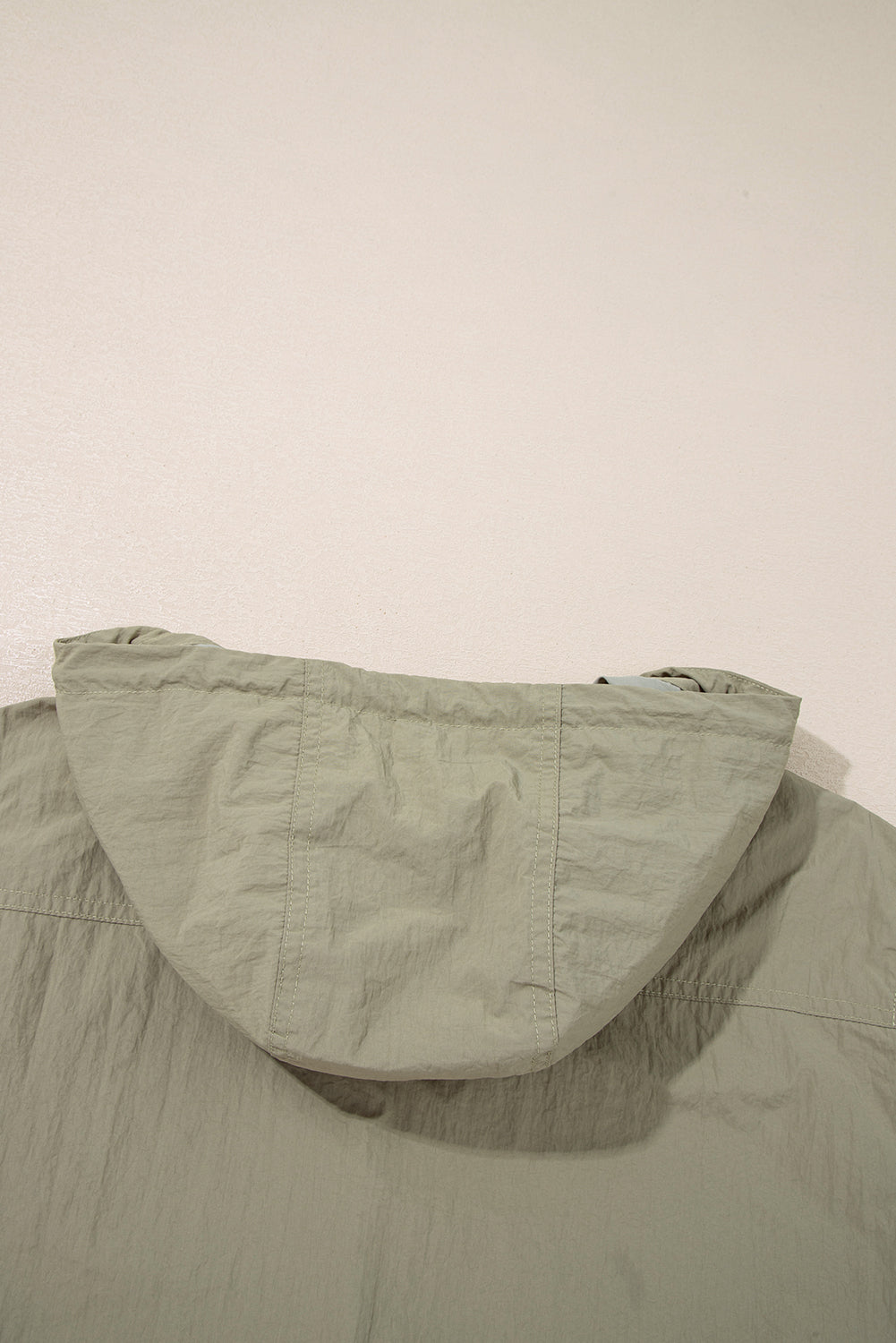 Green Zipped Pocket Cropped Hooded Utility Jacket eAura