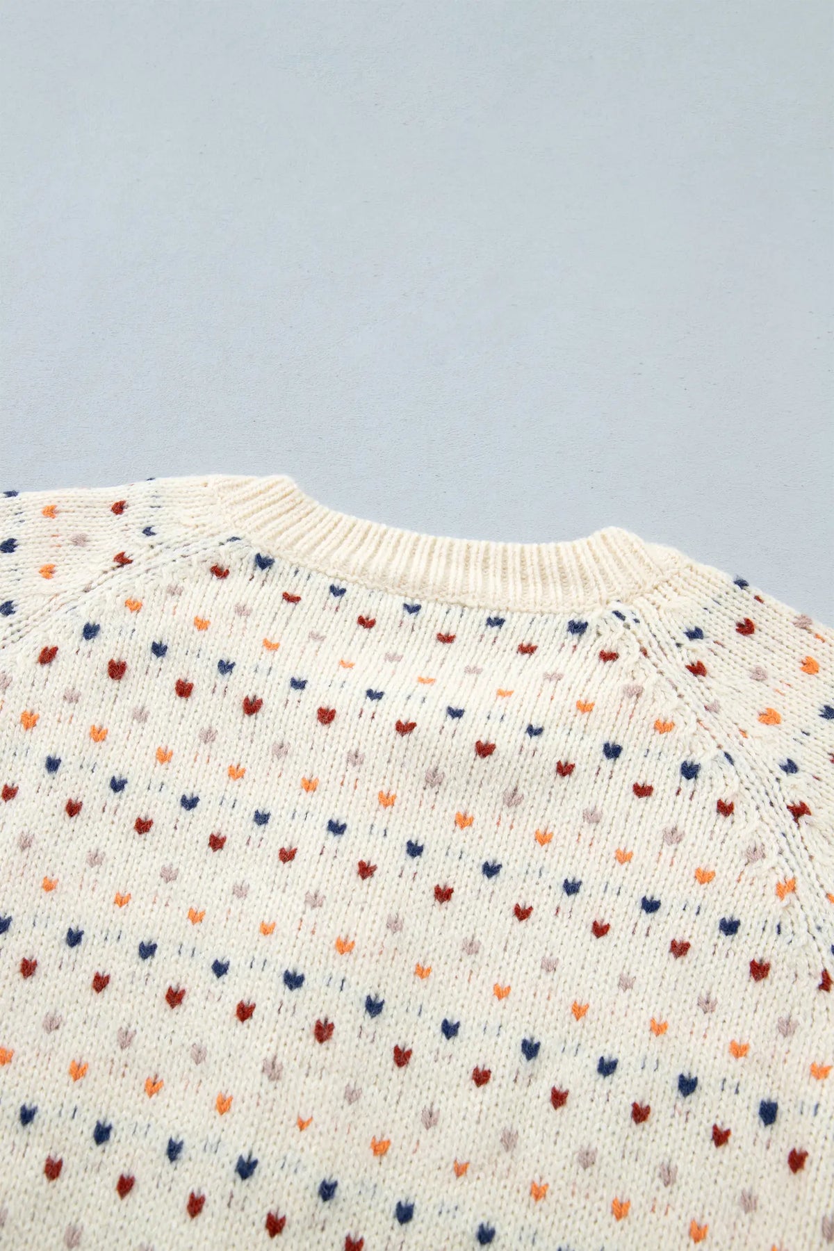 Geometric Print Button Front Long Sleeve Regular Fit Cardigan – Beige