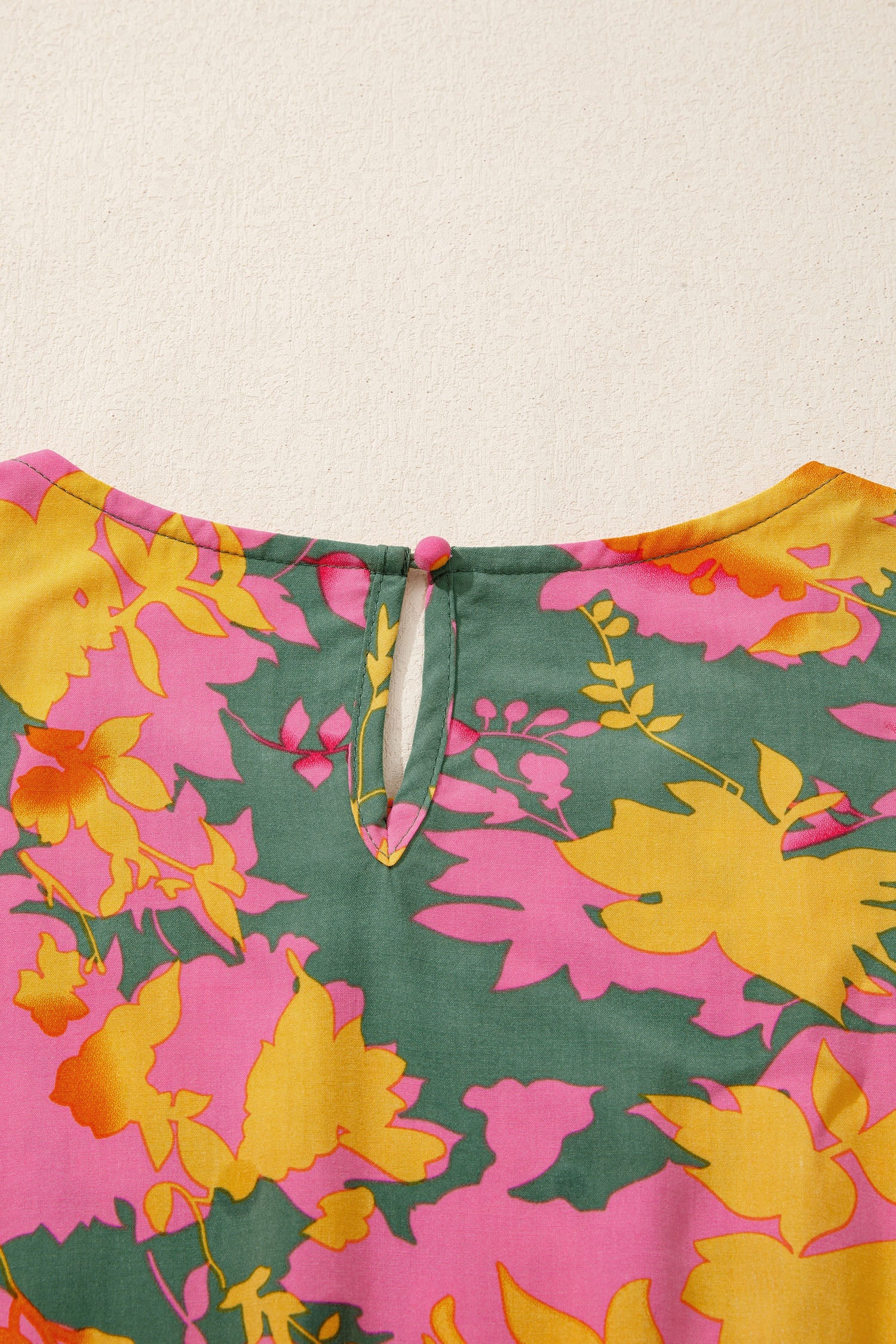 Multicolour Floral Print Long Sleeve Smocked Ruffled Mini Dress - eAura