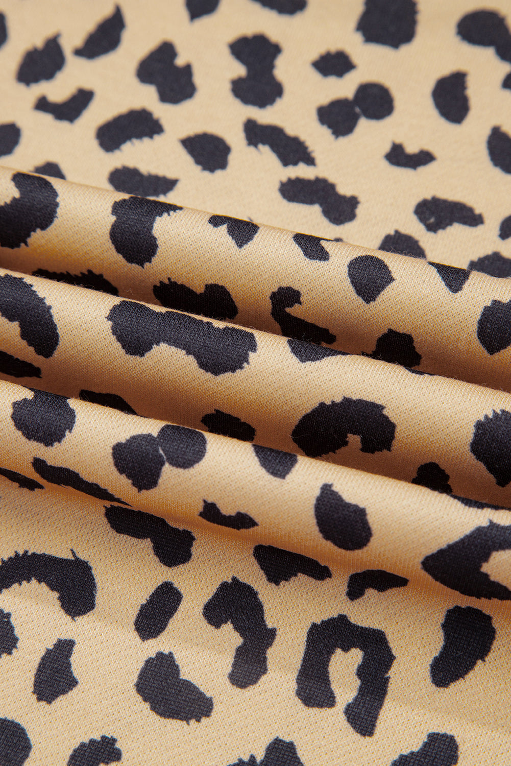 Leopard Striped Patchwork Plus Size Loose Sweatshirt eAura