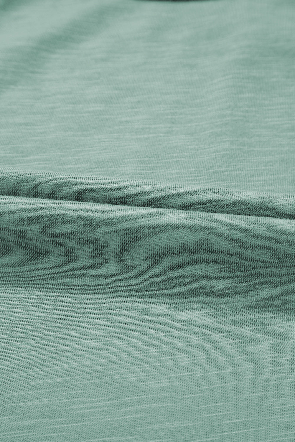Mist Green Metallic Sheen Edge Scoop Neck Sleeveless Top eAura