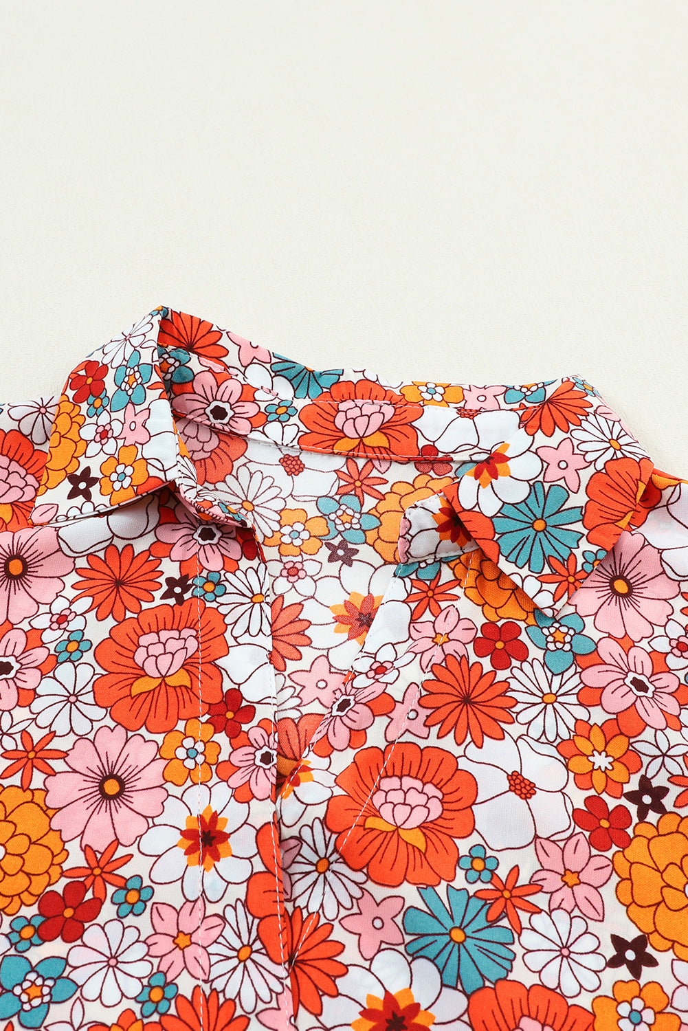 MultiColour Boho Floral Collared Long Sleeve Ruffled Dress eAura