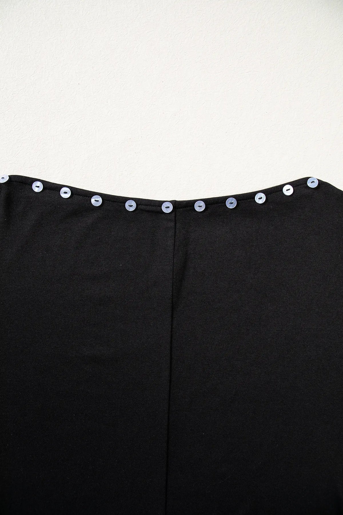Off-Shoulder Top with 3/4 Sleeves and Button Detail