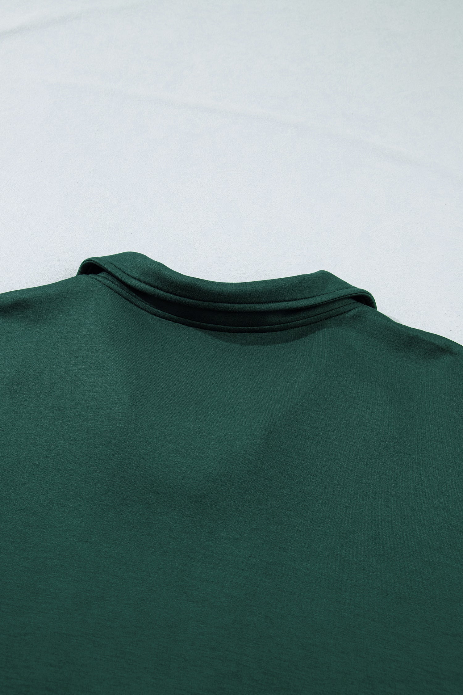 Plus Size Studded Zip-Up T-Shirt Dress with Pockets – Green