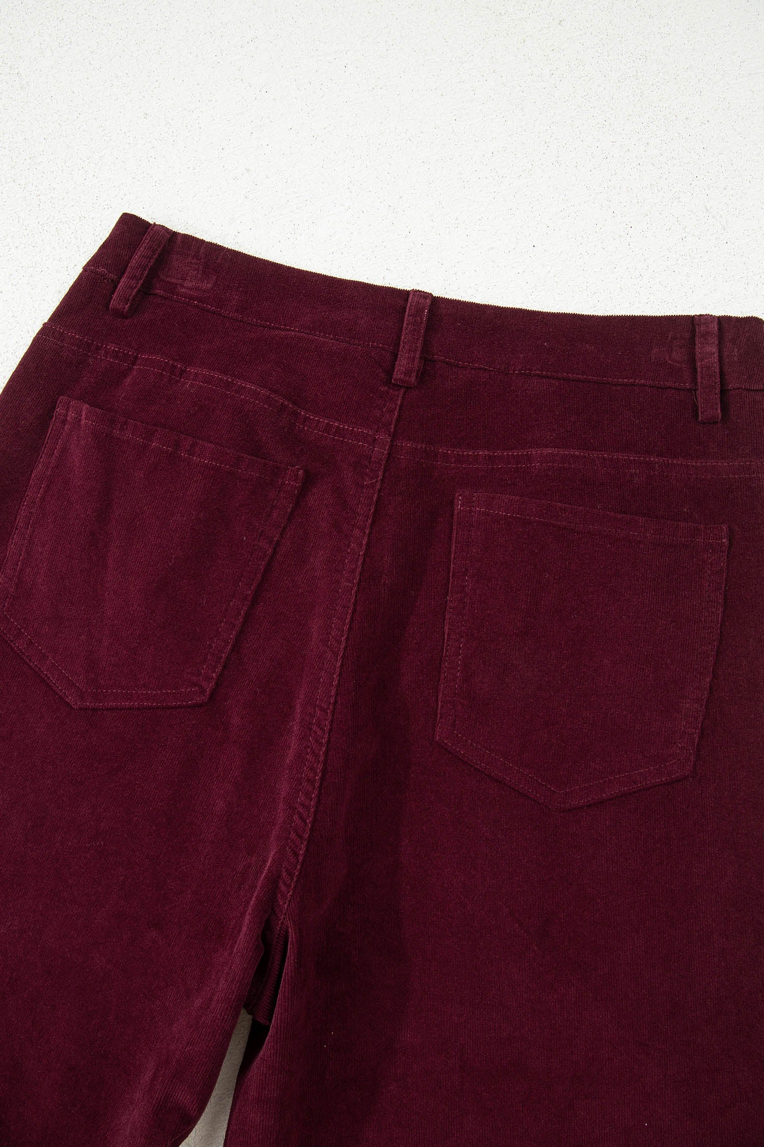 Soft Corduroy High Waist Wide Leg Trousers - Bottoms/Pants & Culotte