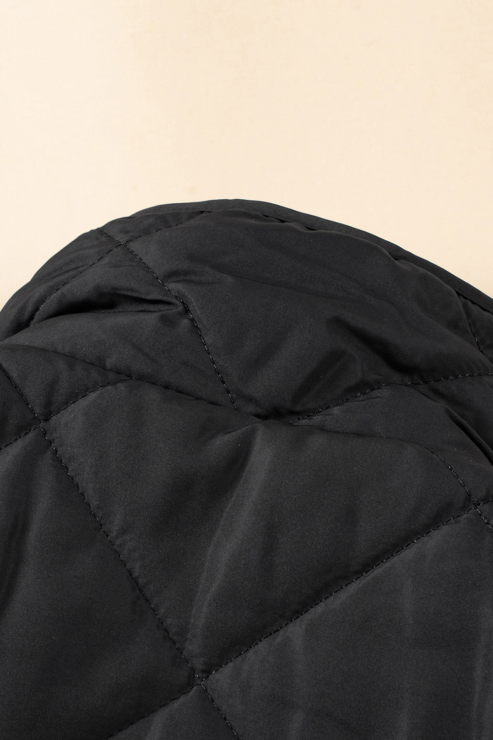 Black Fleece Lined Quilted Zip up Gilet Beagle Boutique Fashion Outlet