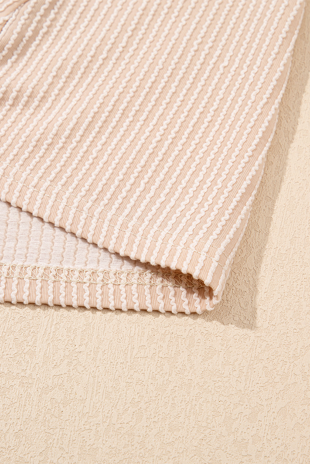 Ribbed Knit Crew Neck Puff Sleeve Shift Mini Dress eAura