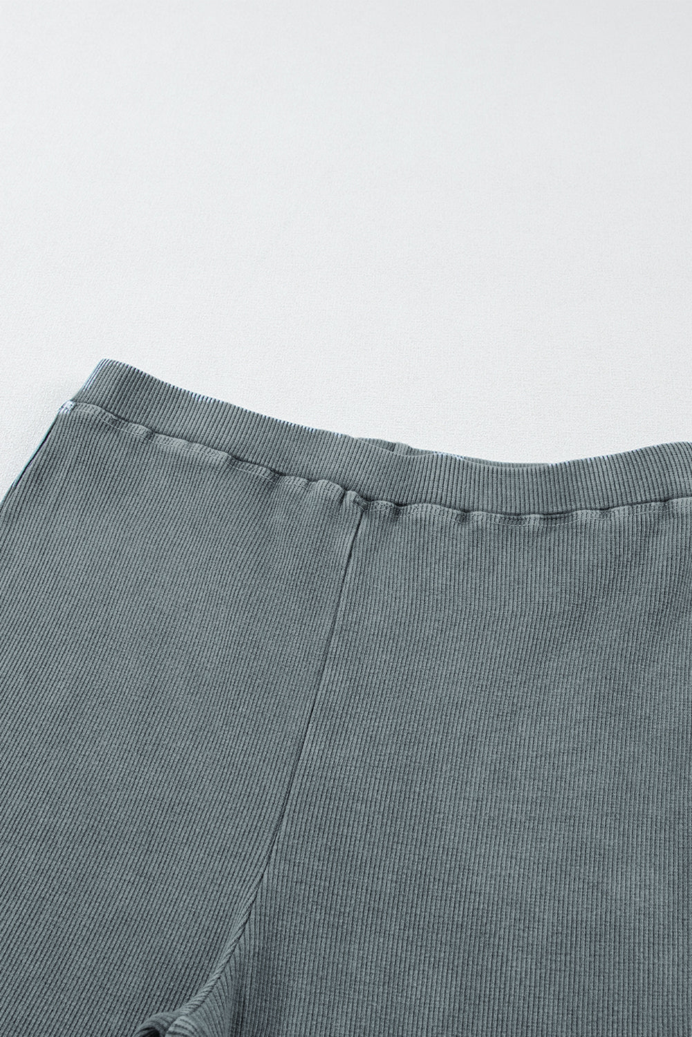 Dark Grey Vintage Wash Ribbed Leggings Beagle Boutique Fashion Outlet