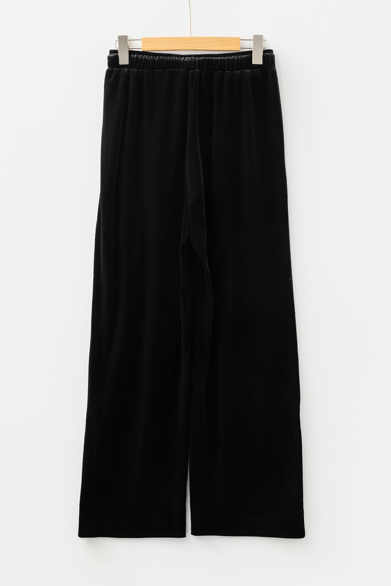 Velvet Drawstring High Waist Straight Leg Casual Trousers - eAura
