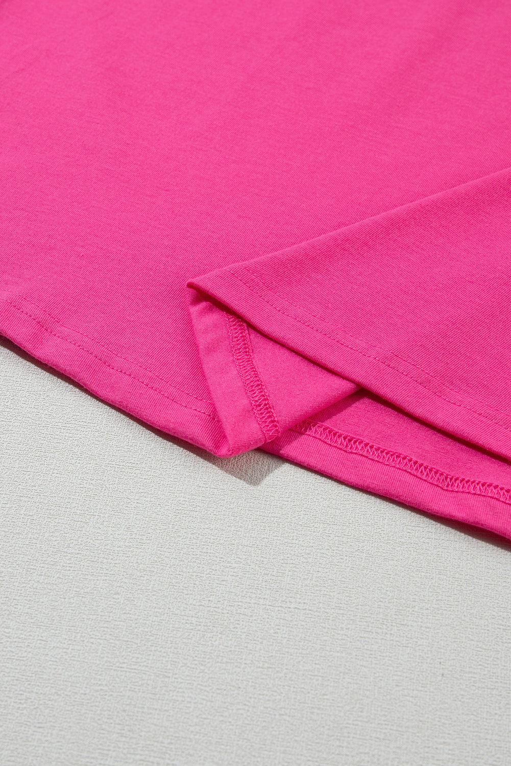Casual Plain Crew Neck Tee T-Shirt