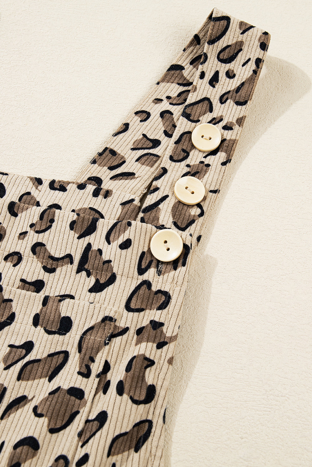 Brown Leopard Bib Wide Leg Jumpsuit - eAura