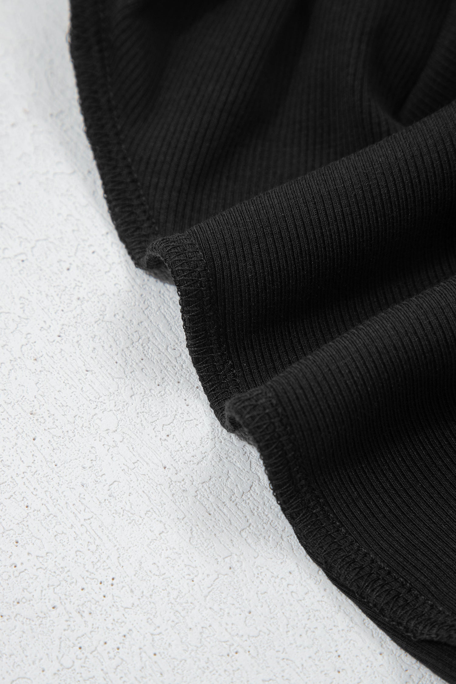 Oversize Slit Sweatshirt and Ribbed Leggings Co-ord Set