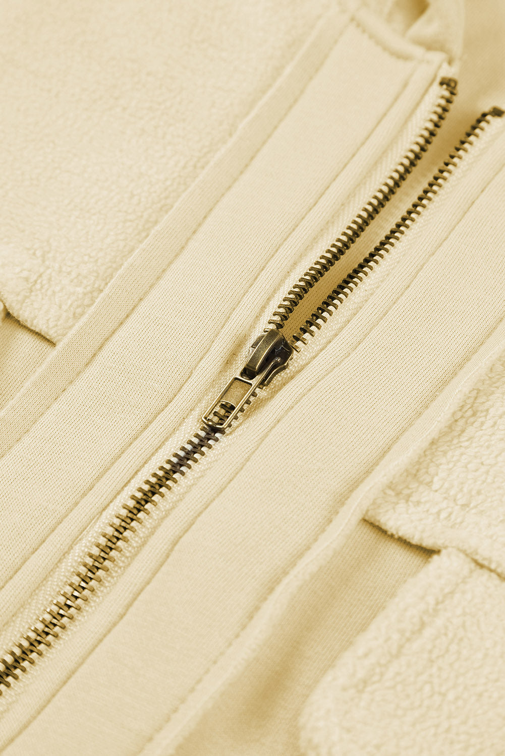 Flap Pocket Drawstring Hood Zip Up Jacket Beagle Boutique Fashion Outlet