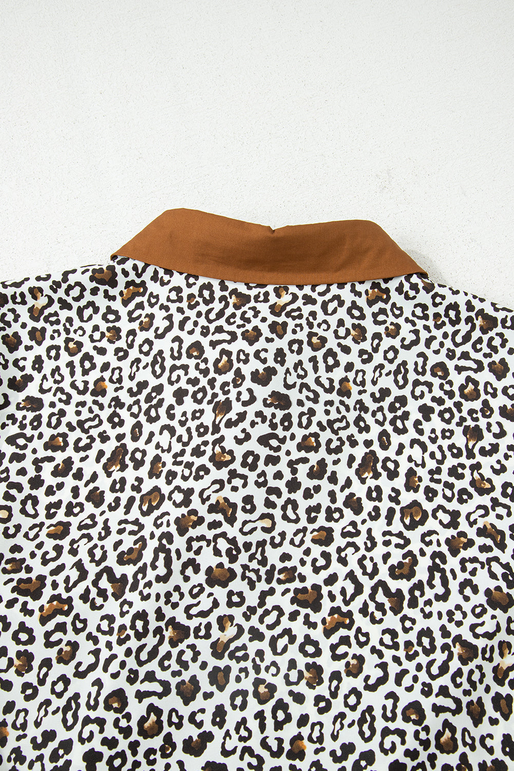 Plus Size V-Neck Leopard Print Puff Sleeve Mini Dress - eAura