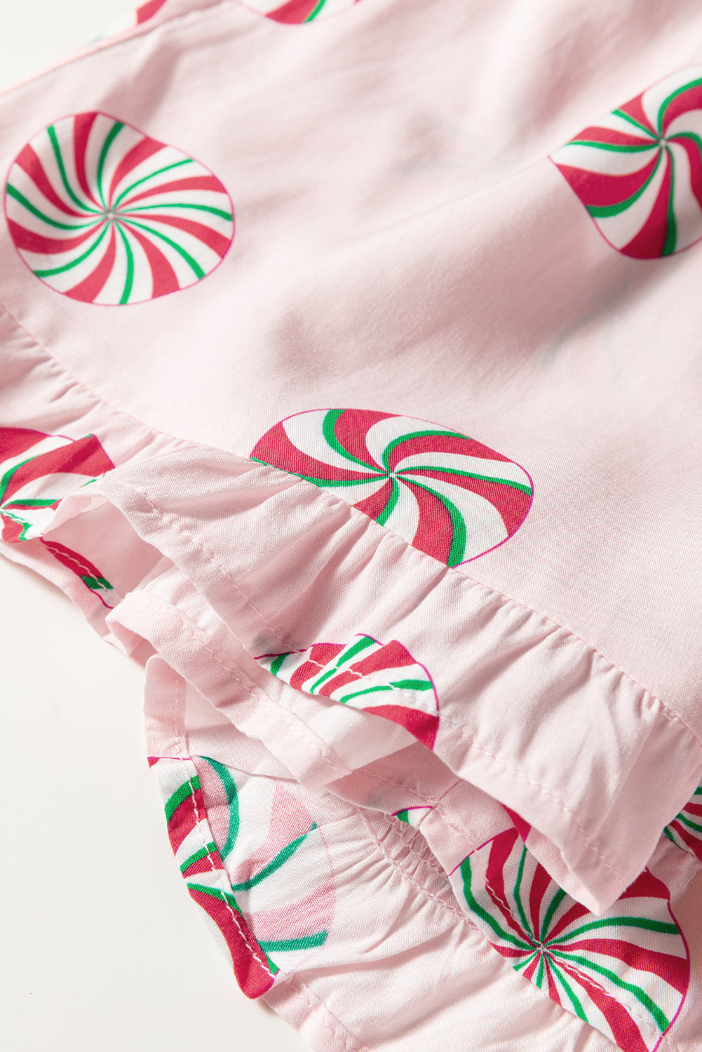 Christmas Candy Bow Knot Pyjama Shorts Set - eAura