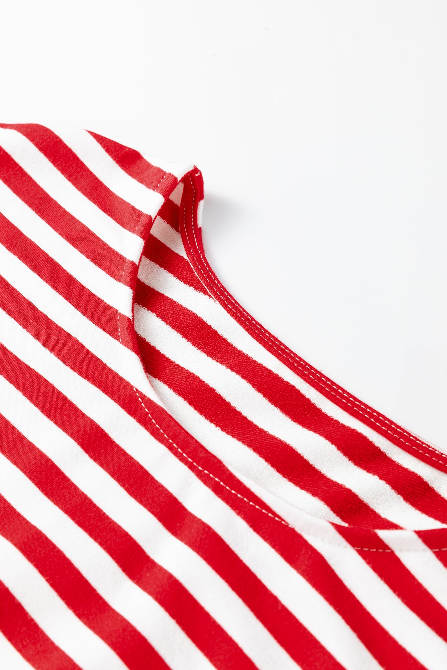 Red Stripe Drop Shoulder Long Sleeve Top Lounge Pants 2pcs Set - Loungewear & Sleepwear/Loungewear