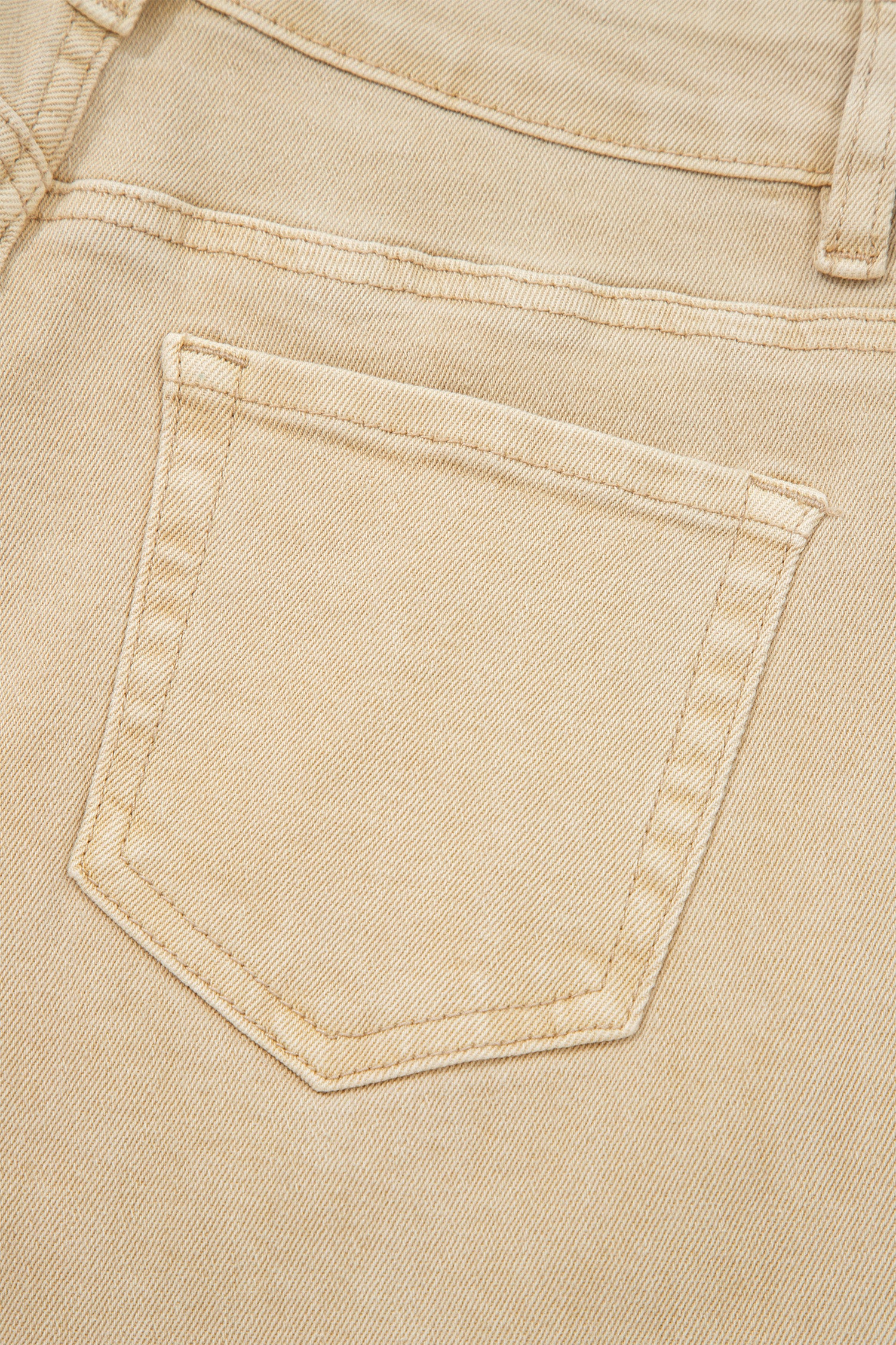 Seamed Center Wide Leg Cropped Jeans