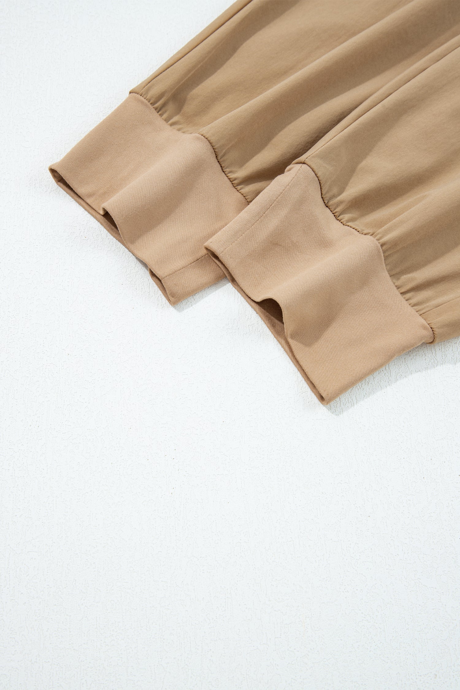 Elastic High Waist Cargo Jogger Trousers With Pockets - eAura