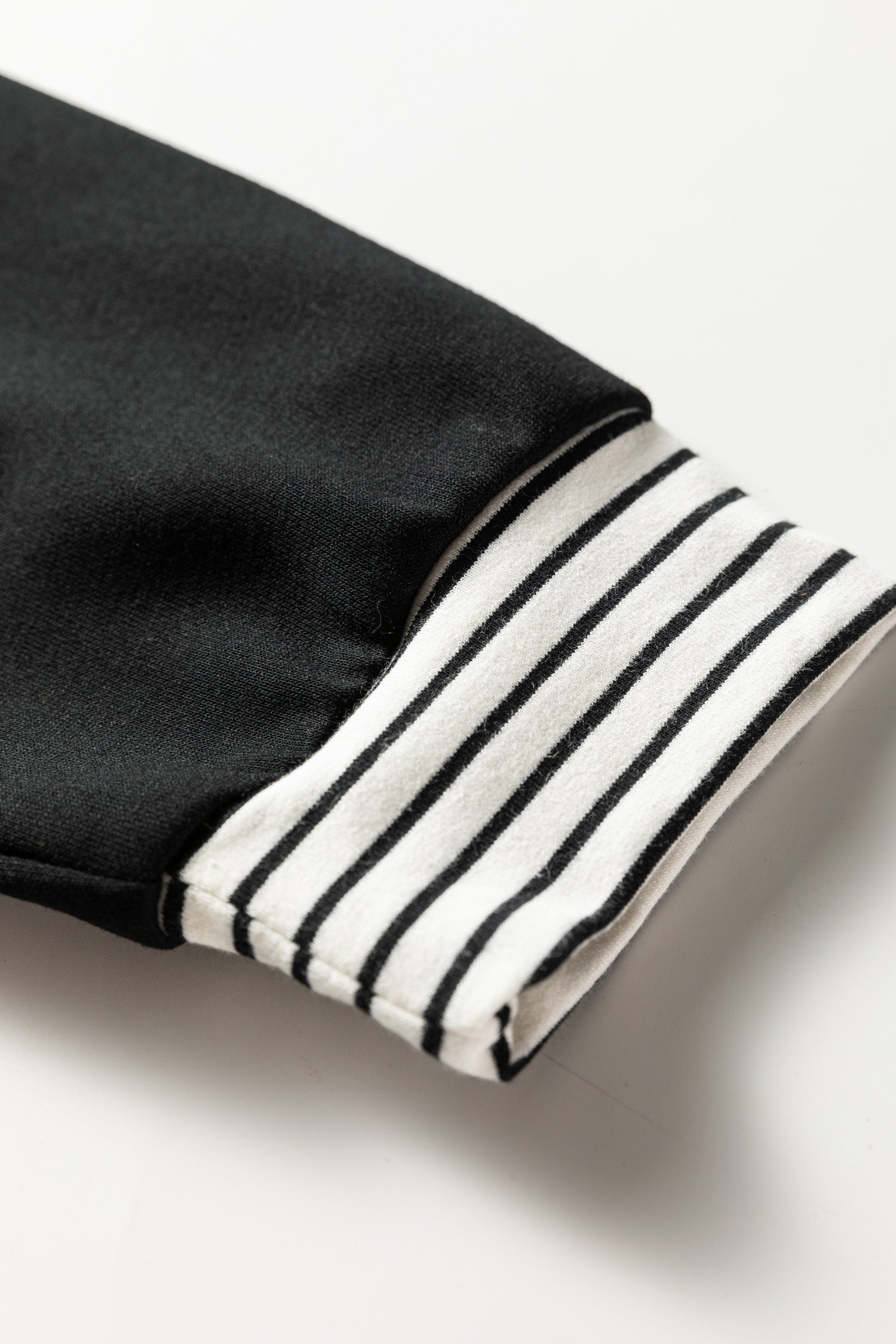 Plus Size Striped Cuffs Polo Collar Patchwork Long Sleeve Ruffle Hem Dress - eAura