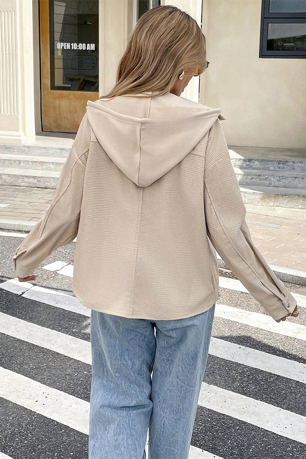 Textured Hooded Jacket - eAura