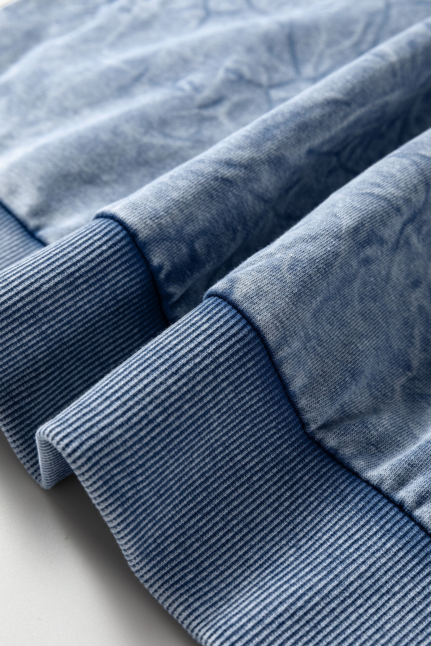 "Saved By Grace" Letter Embroidery Mineral Wash Loose Sweatshirt - eAura