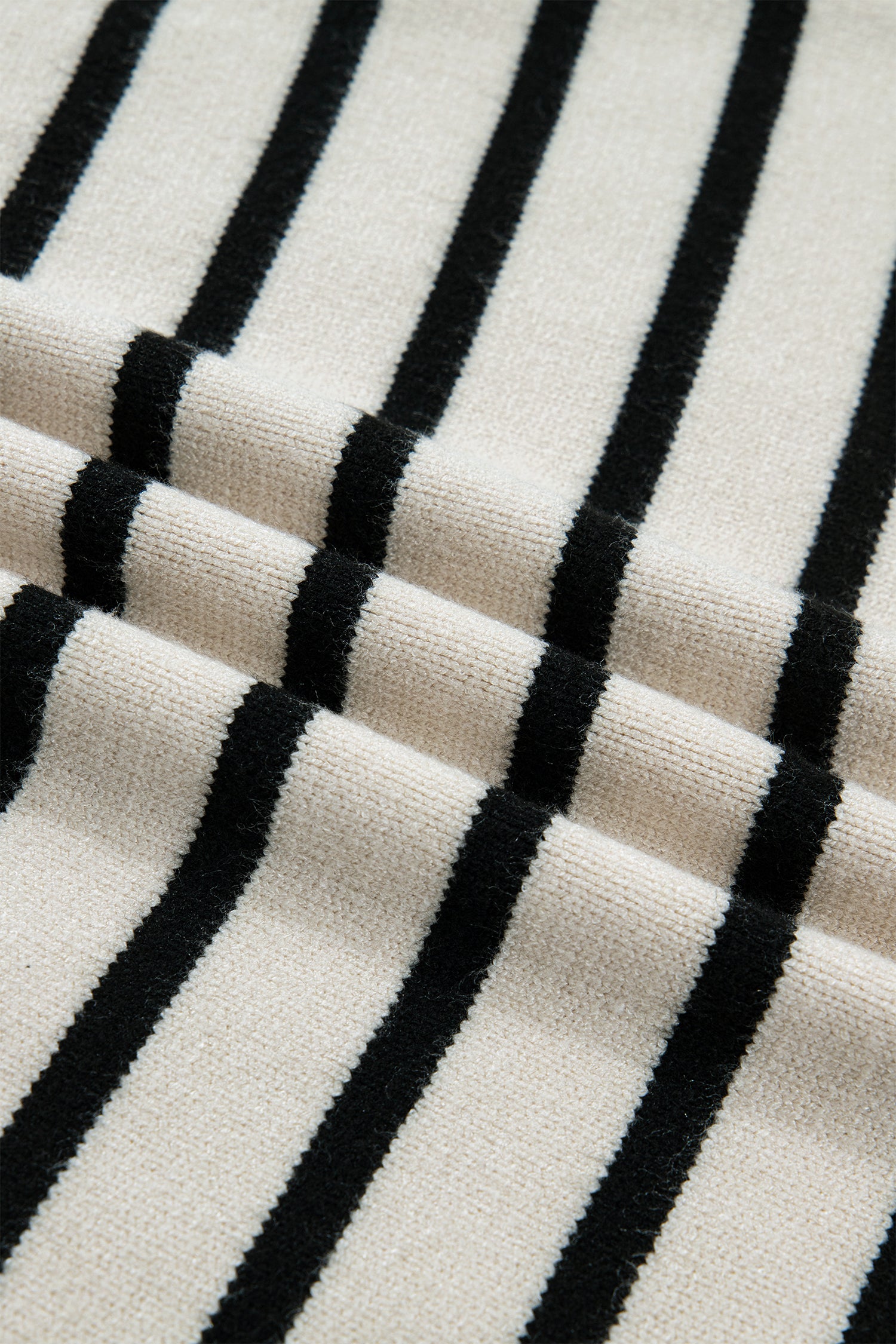 Stripe Bow Appliqué Short Sleeve Sweater