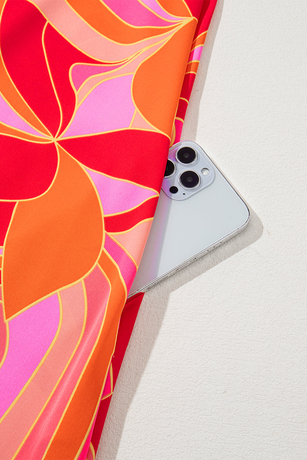 Rose Abstract Printed High Neck Knotted Nape Sleeveless Maxi Dress eAura