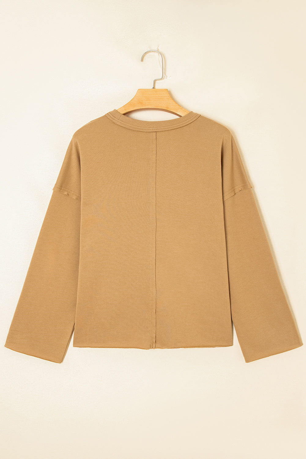 Floral Heart Stitched Exposed Seam Mineral Wash Sweatshirt - eAura