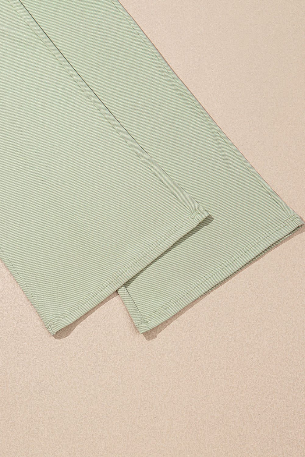 Green Textured Tank Top and Drawstring High Waist Trousers Co-ord Set eAura
