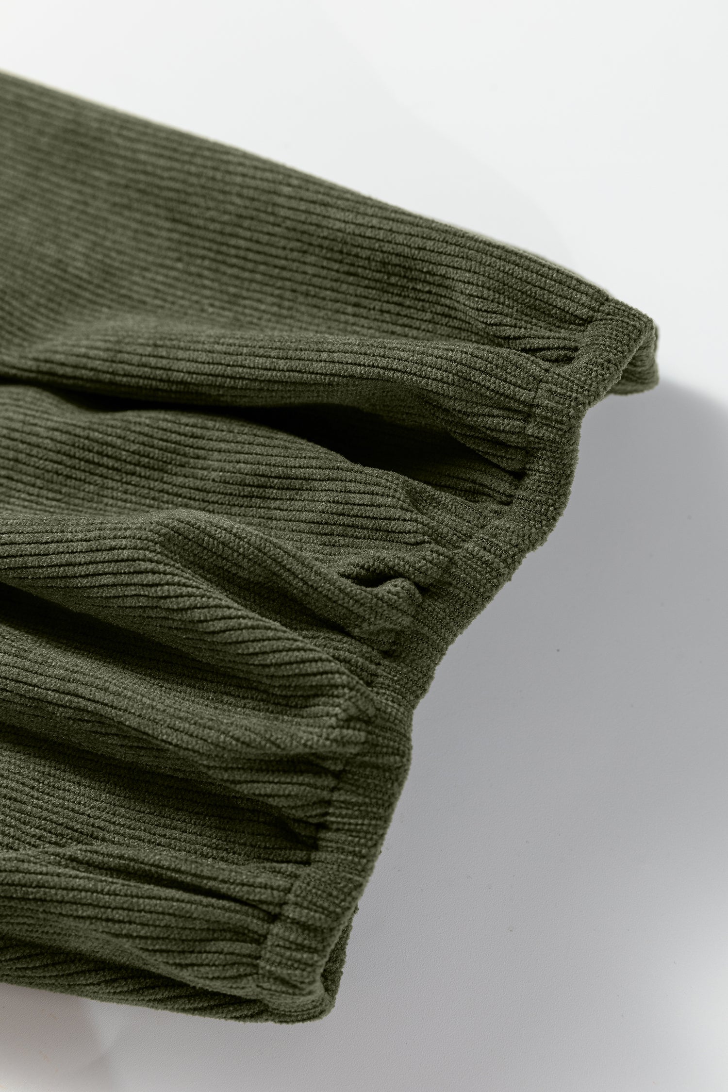 Scallop Detail Pleated Soft Cord Mini Dress - eAura