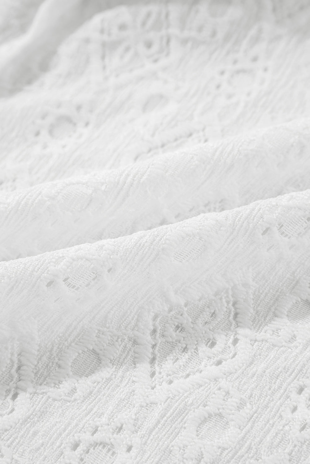 White Lace Sleeveless Knot Hollow Out Back Tied Waist Mini Dress eAura