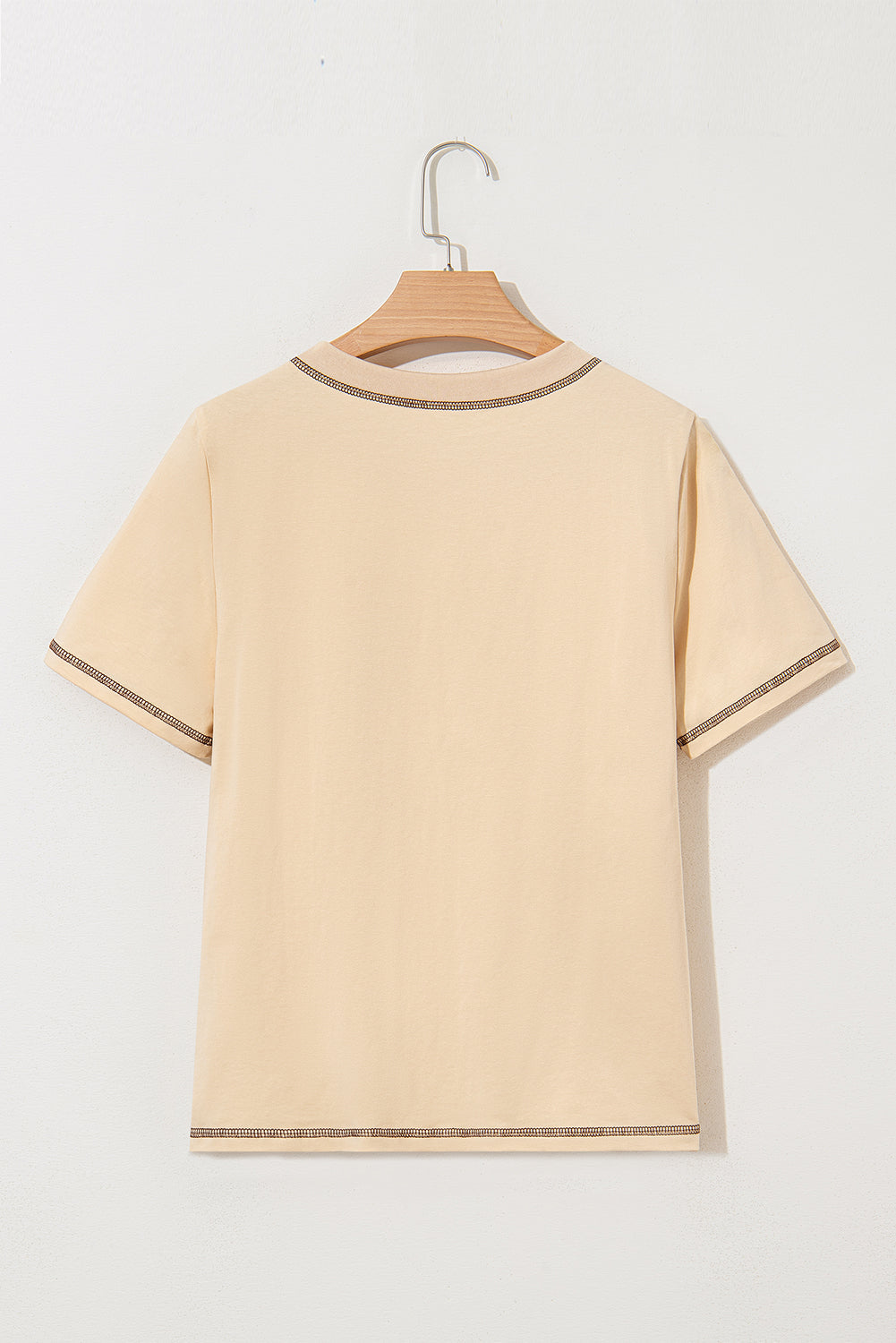 Apricot RODEO Horseshoe Embroidered Patch Pocket T Shirt eAura