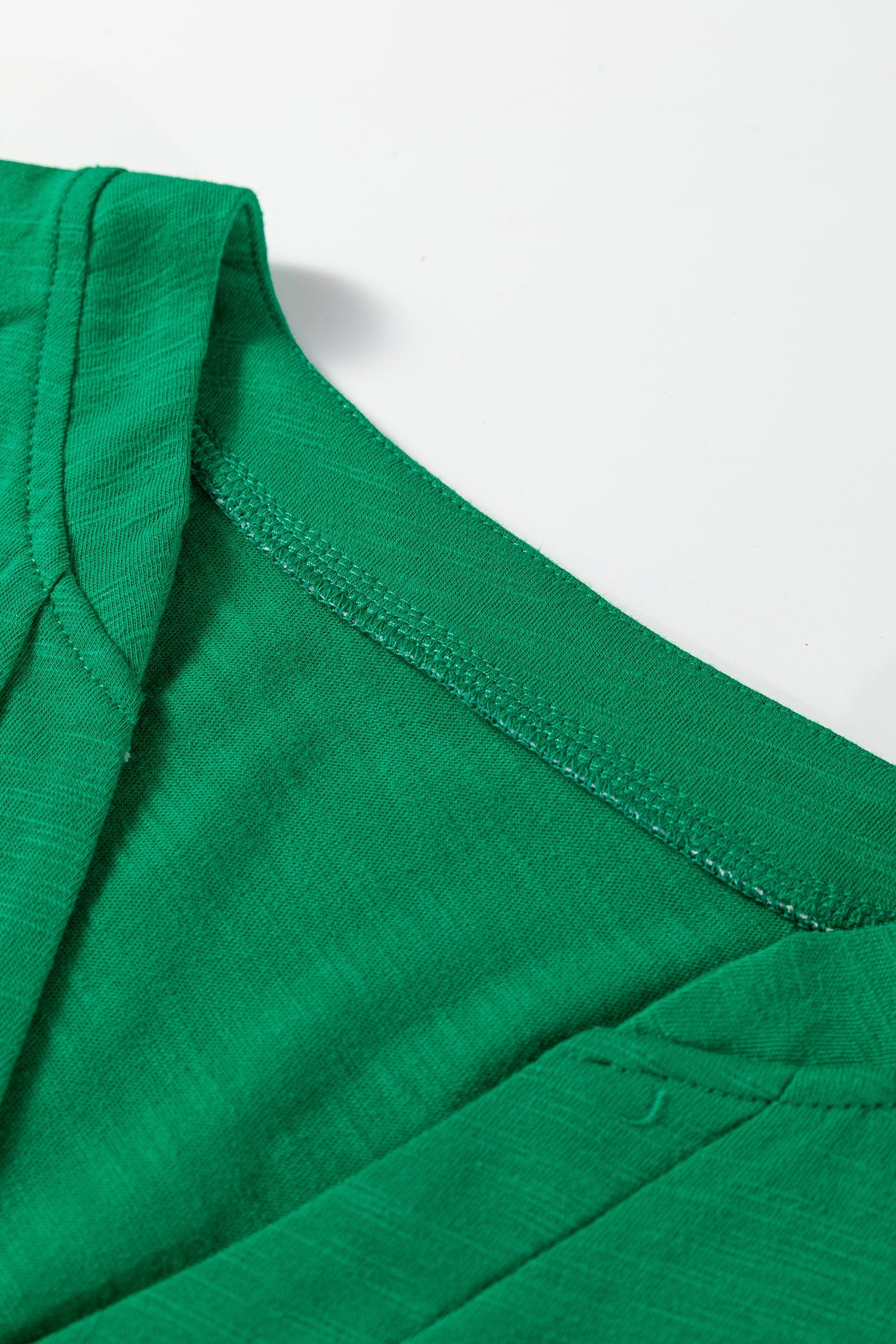 Button V-Neck Long Sleeve Top - eAura