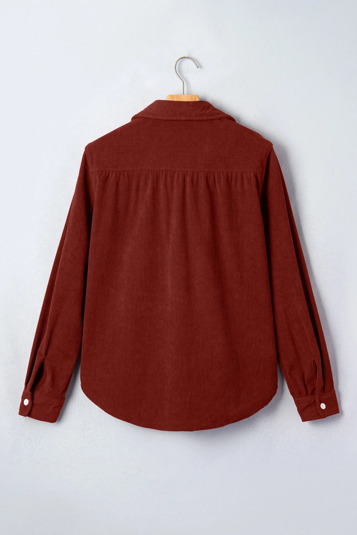 Long Sleeve Ribbed Shirt — Adjustable Cuff