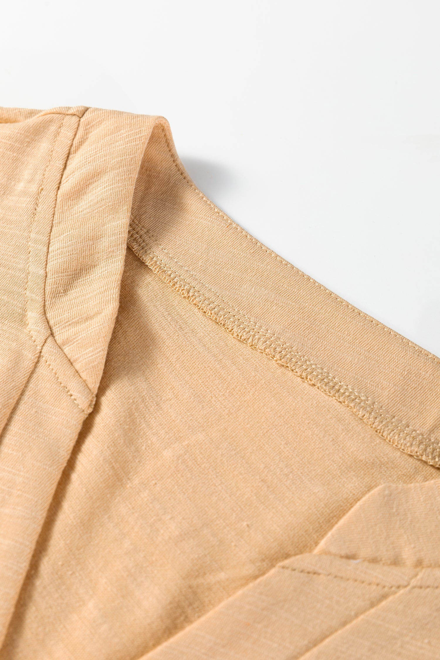 Button V-Neck Long Sleeve Top - eAura