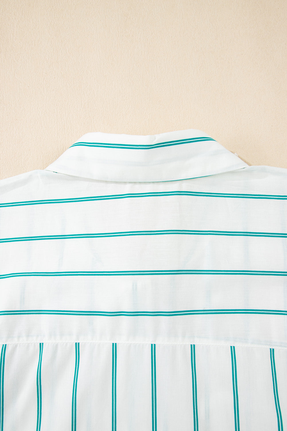 Green Stripe Plus Size St Patricks Day Short Sleeve Buttoned Shirt Dress BB Fashion Outlet