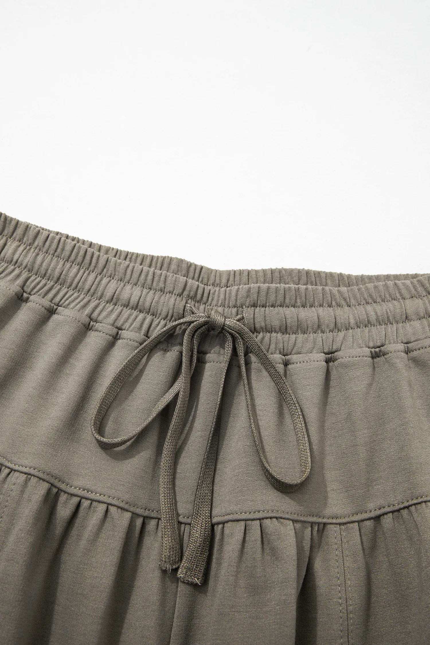 Seagrass Elastic Waist Drawstring Wide Leg Full Length Pants