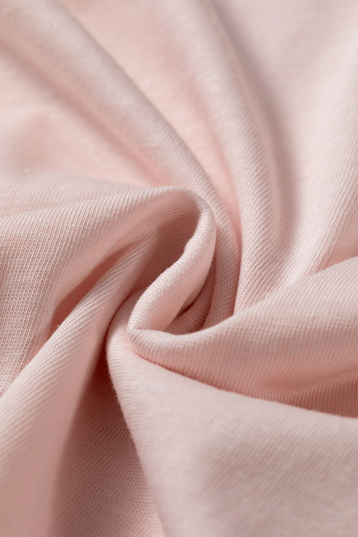 Gossamer Pink Long Sleeve Ruffle Cuff Casual Elegant Top – Light Pink