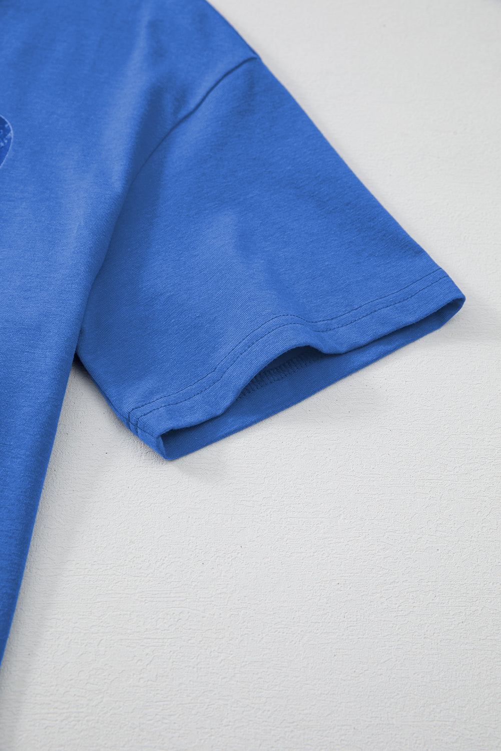 Sky Blue Vintage MOTHERHOOD Letter Graphic T Shirt eAura