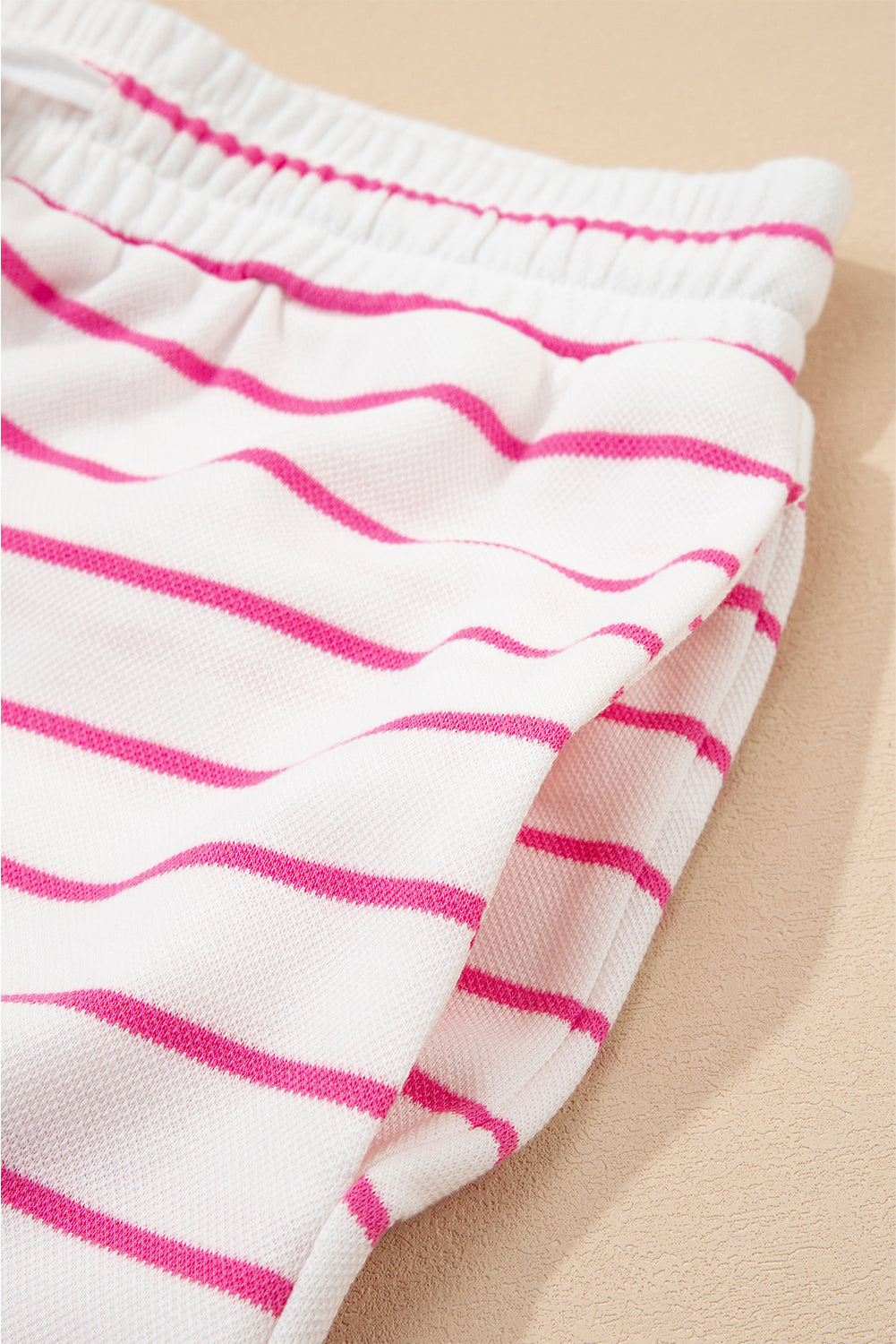 Stripe Casual Wide Leg 2pcs Trousers Co-ord Set BB Fashion Outlet