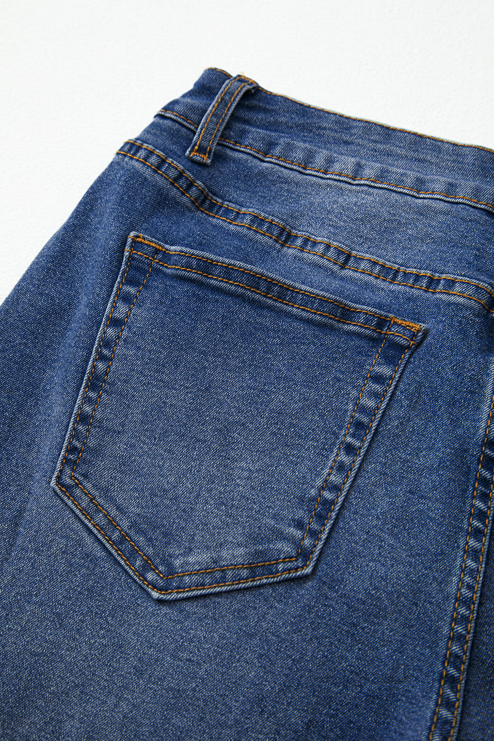 Raw Hem Straight High Rise Loose Jeans - Bottoms/Jeans