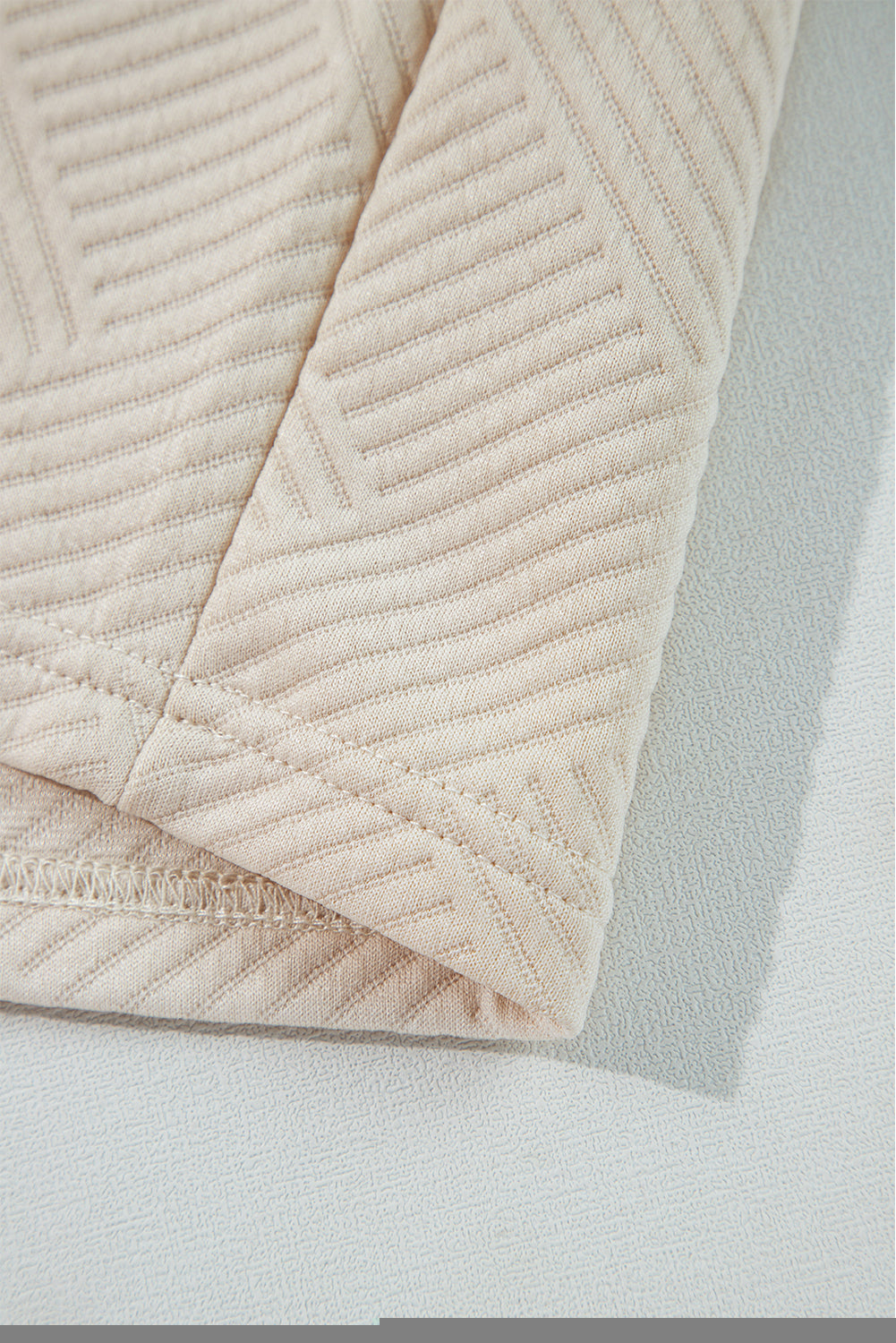 Textured Long Sleeve Shift Dress - Dresses/Mini Dresses