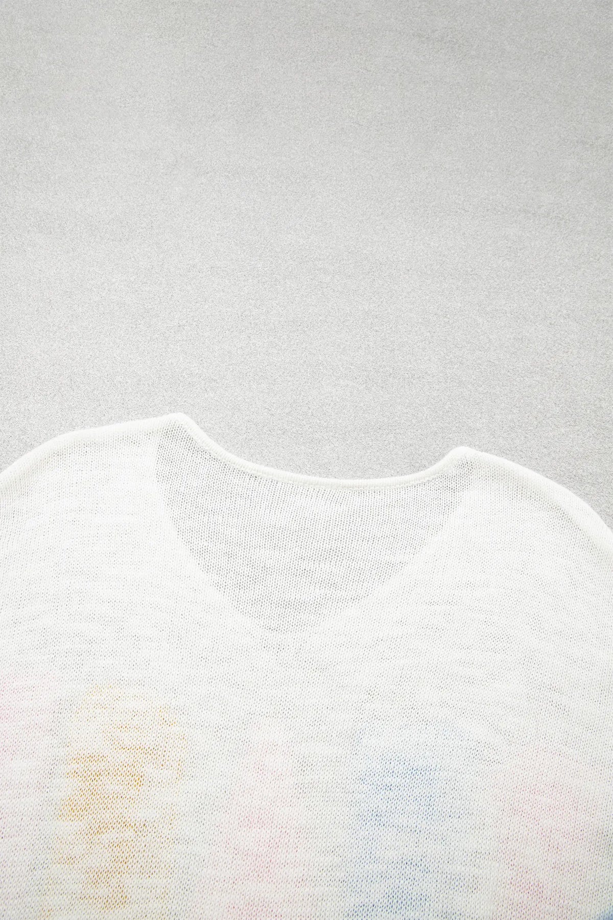 V Neck Lightweight Knit BEACH SIDE Shift Tunic Sweater – White