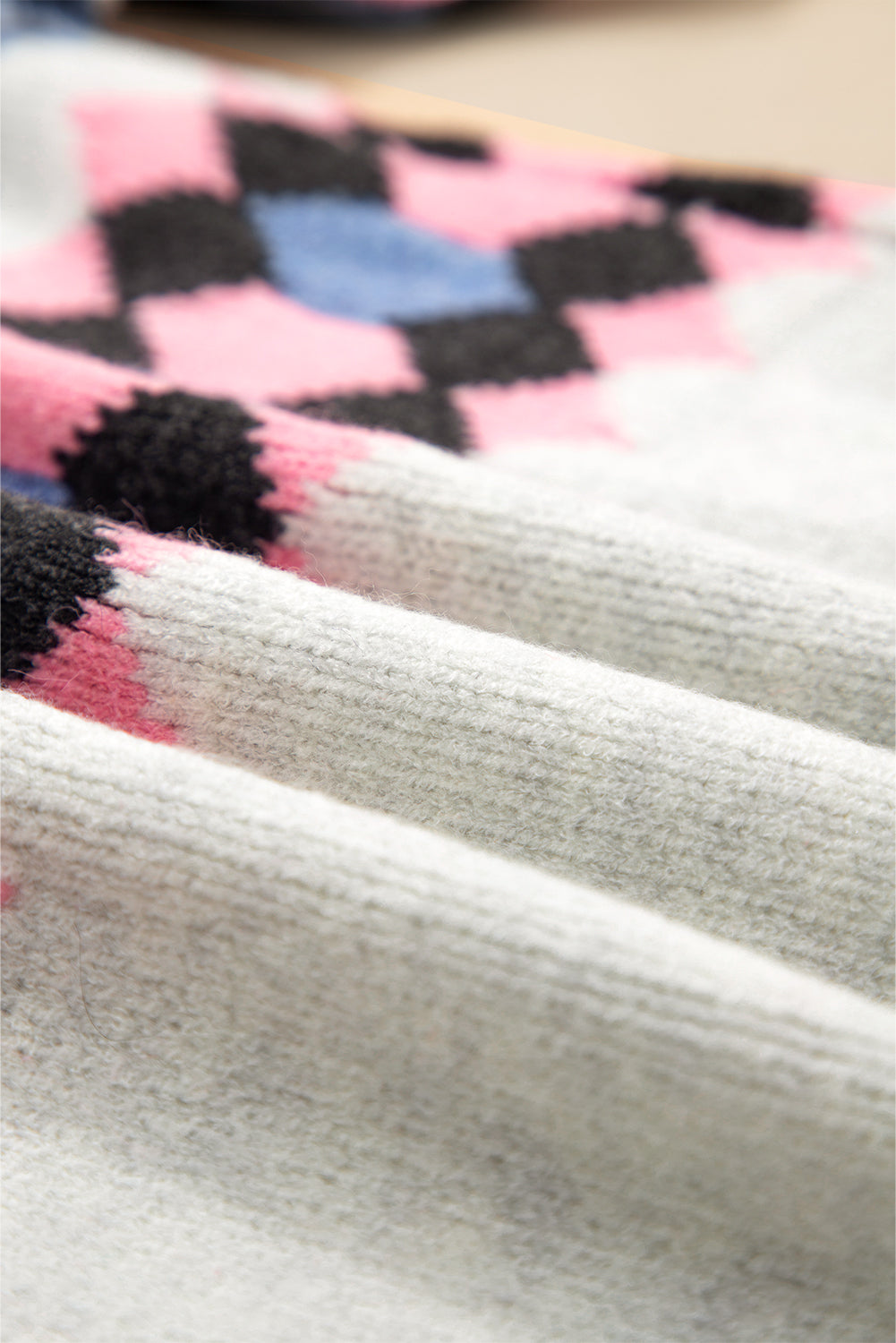 Pink Stripe Geometric Button Up Sweater Cardigan Dear-Lover Dropshipping