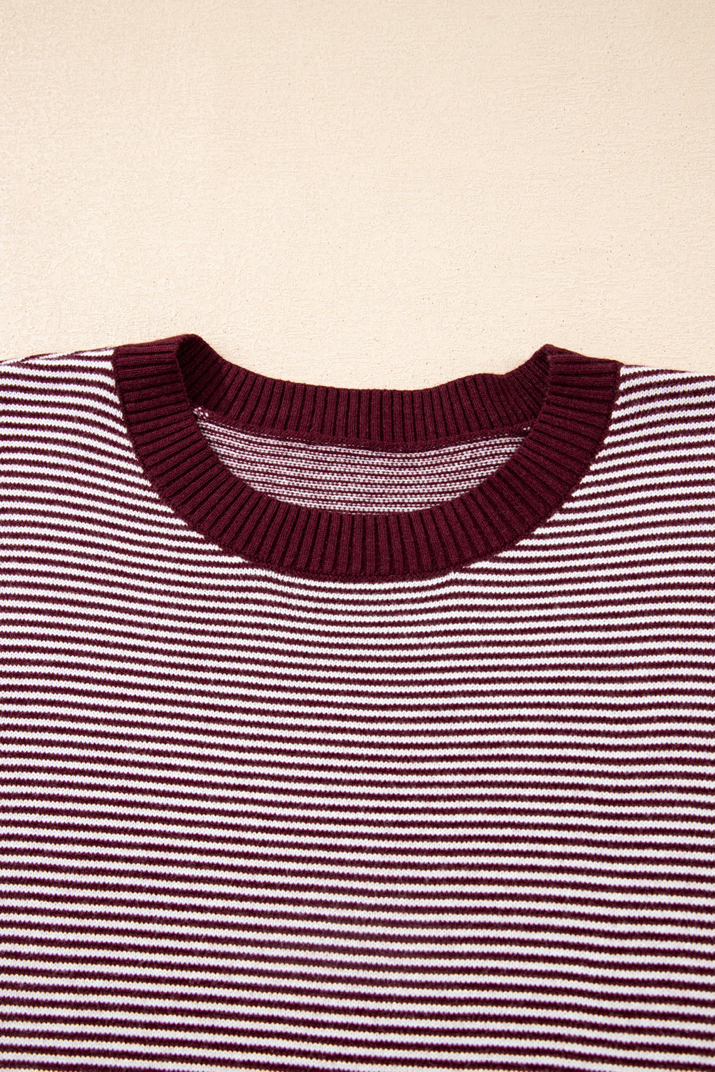 Striped Dolman Oversize Tunic Sweater - eAura