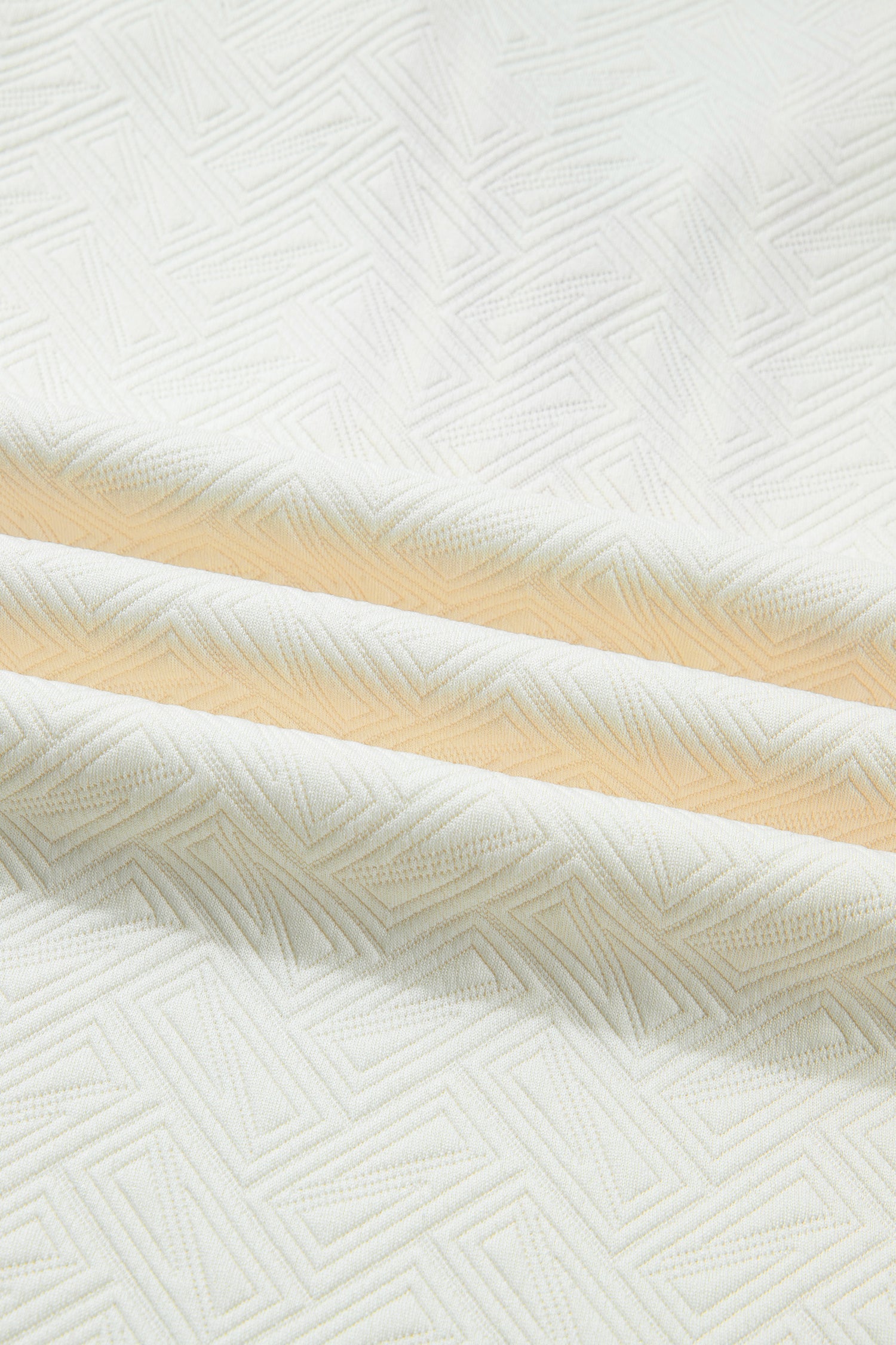 Textured Contrast Striped Accent Zip Collar Pullover Top - eAura