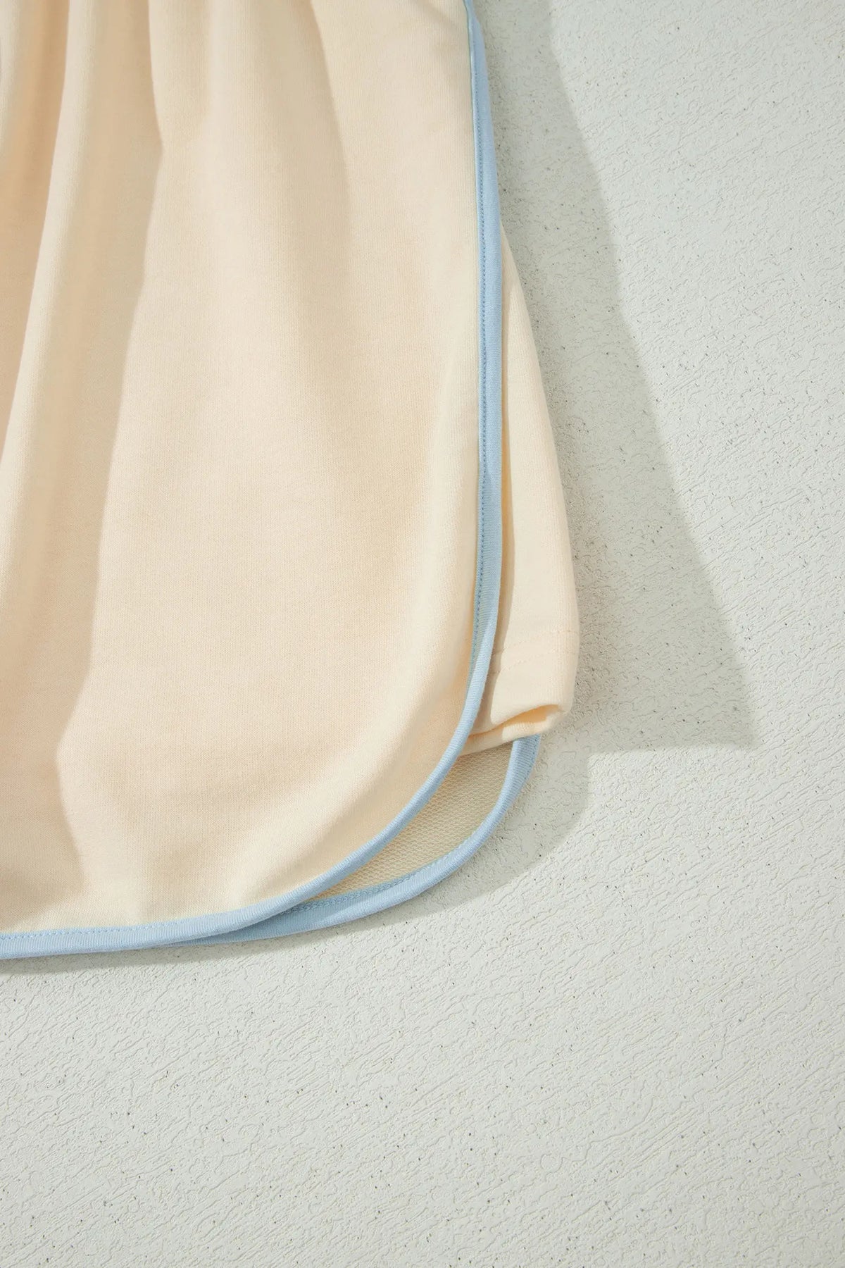 Apricot Colourblock Edge Drop Shoulder T Shirt and Skort 2Pcs Set – Beige
